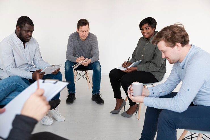 mental health support group in Chicago helping participants build coping skills and emotional resilience